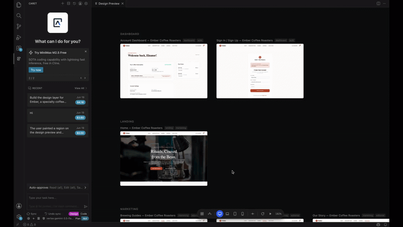 Checking responsive layouts across viewport presets